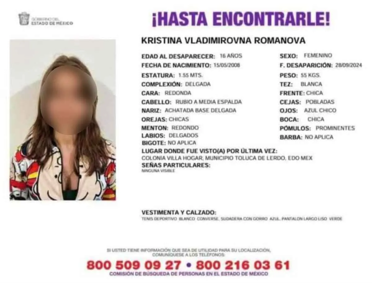 Embajada Rusa cita a embajador de México por caso de Kristina Vladimirovna sucedido en Edomex