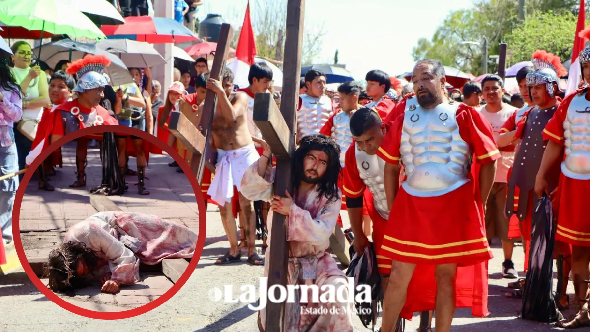 Viacrucis en el municipio de Hueypoxtla tradición desde 1855