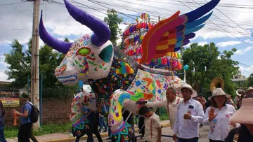 ¡Ahí vienen los toros! En San Pedro de la Laguna en Zumpango, un festejo recuerda la tradición  de cartonería