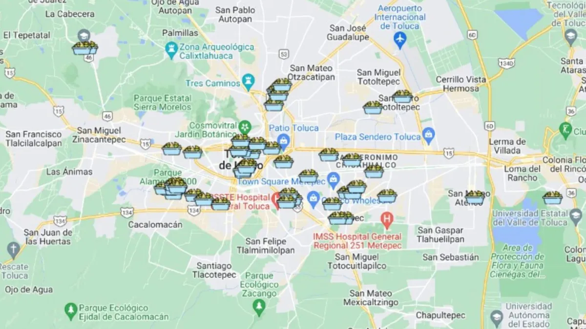 ¿Chilaquiles en Edomex? consulta este mapa para ubicar los lugares donde venden este antojito