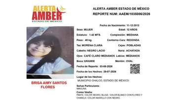 Alerta Amber: Se busca a Brisa Aimy Santos Flores; desapareció en Chalco
