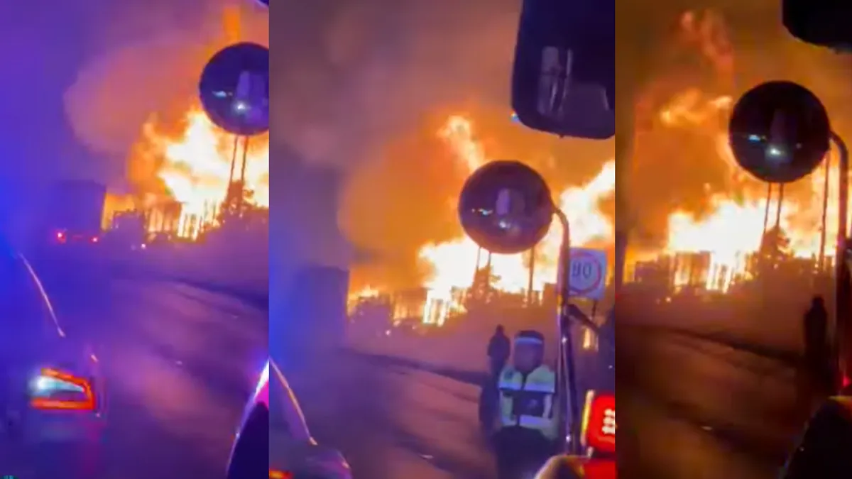 [VIDEO] Caos vehicular rumbo a CDMX por incendio en la México-Querétaro