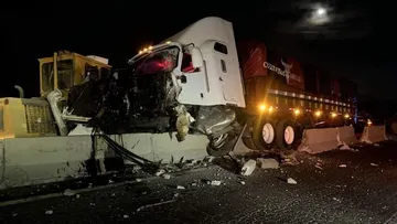 Video: Choque de tráiler en Chalco-Amecameca deja varios lesionados