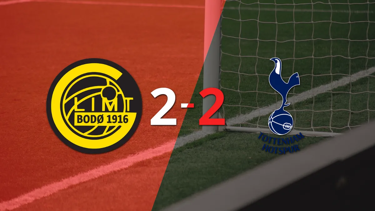 Con doblete de Jens Hauge, FK Bodo/Glimt empató con Tottenham 2-2