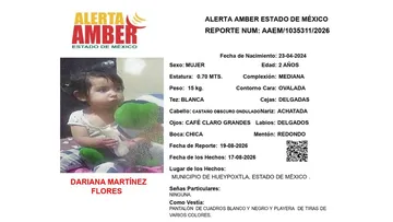 Alerta Amber: Se busca a Dariana Martínez Flores; desapareció en Hueypoxtla