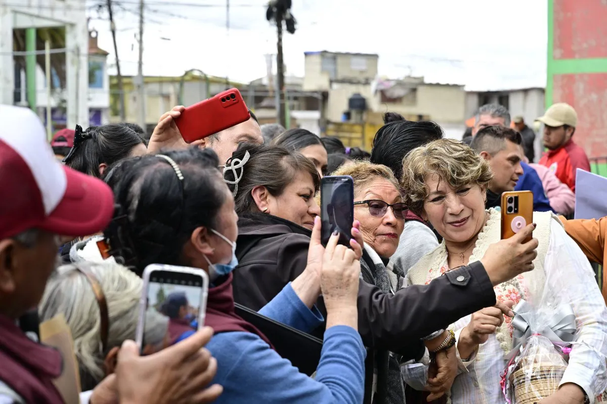 Austeridad permite hacer obras: Delfina Gómez