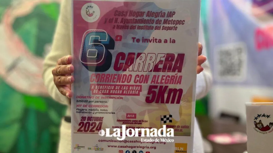 Carrera “Corriendo con Alegría” busca apoyar a niñas en situación vulnerable