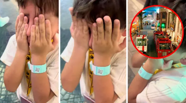 ¡Oh no, la policía! Niño descubre la vida adulta y rompe en llanto