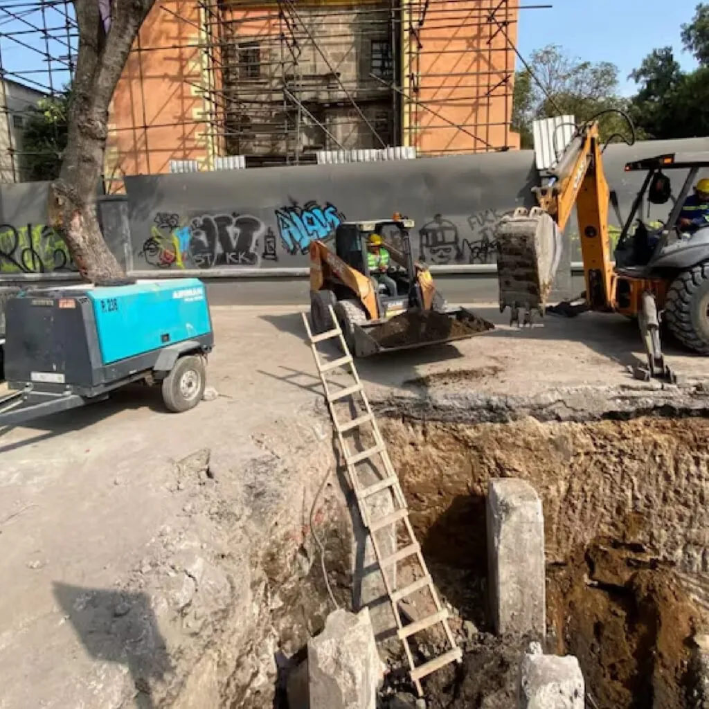 [FOTOS] CDMX tiene nueva zona arqueológica tras hallazgo del INAH en Calzada Flotante, corredor peatonal al Metro Chabacano