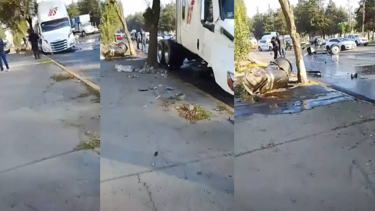 [VIDEO] Tráiler accidentado complica tránsito en Toluca-Ixtlahuaca