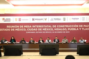 Delfina Gómez encabeza Mesa de Paz Interestatal 