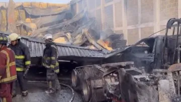 Incendio en Acolman moviliza a bomberos de cinco municipios [VIDEO]