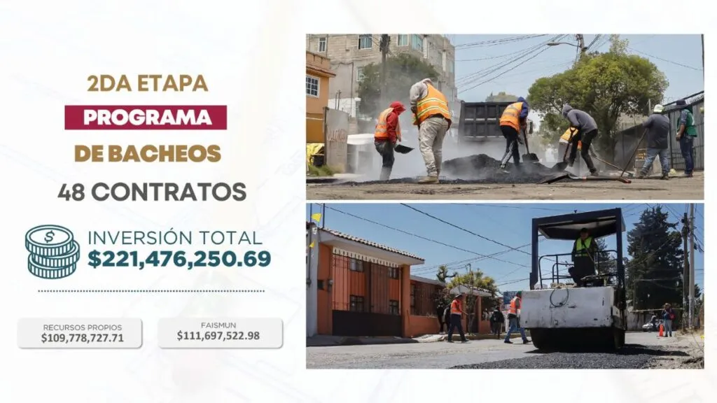 Inicia Ricardo Moreno histórico programa de bacheo en todas las delegaciones del municipio