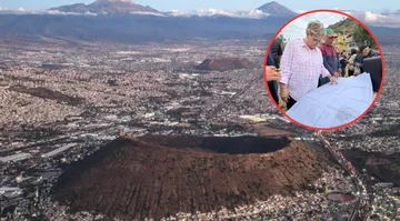 Detectan nuevos hundimientos en el volcán La Caldera en Los Reyes La Paz