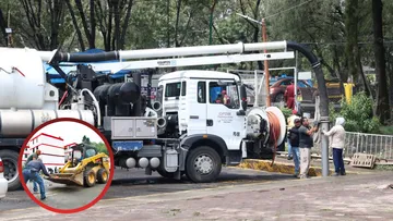 Cárcamos operan en Ixtacala, vecinos permanecen a la expectativa