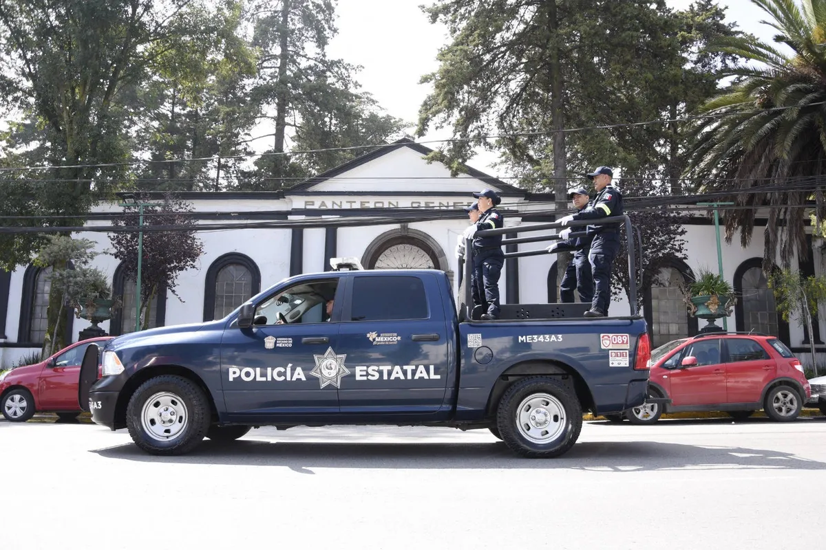 Aplican operativo de seguridad para el Día de Muertos en Edomex