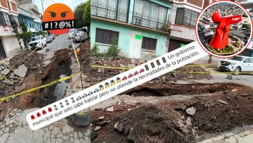 Socavón se abre en calles de Nezahualcóyotl; vecinos aseguran que no es el único, ¿y el gobierno?