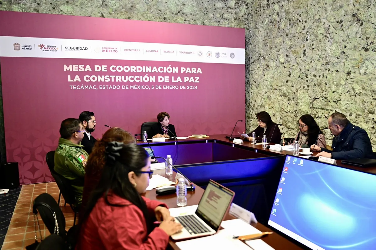 Trabajos en Mesa de Coordinación para la Construcción de la Paz brinda mejores resultados para los mexiquenses: Delfina Gómez