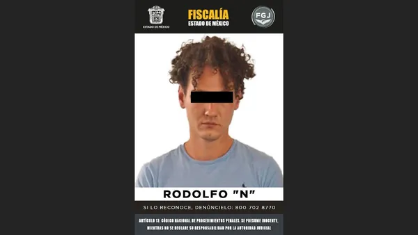 Vinculan a proceso a Rodolfo "N", alias "El Wero Bisnero" por homicidio de Renata