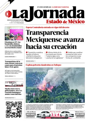 La Jornada Edomex | 26 de agosto de 2026