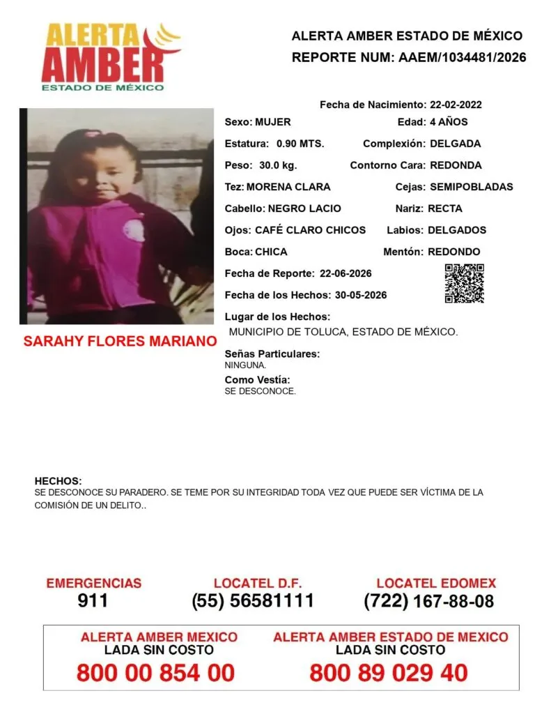 Alerta Amber: Se busca a los menores Flores Mariano, desaparecieron en Toluca