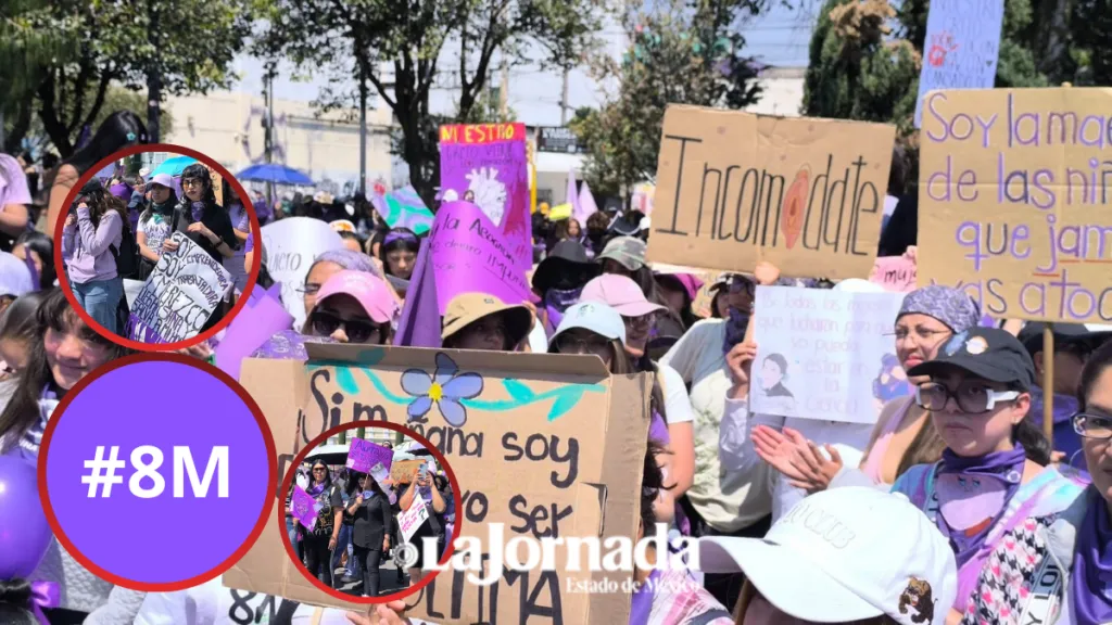 Marcha #8M por Día Internacional de la Mujer en Toluca, así se desarrolla