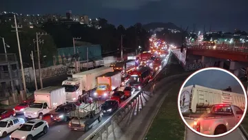 Bloqueo en la México-Pachuca cumple 12 horas