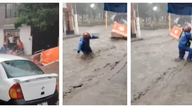 Captan en VIDEO cuando hombre pierde su mototaxi, él se aferraba a no soltarlo.