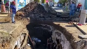 Surge nuevo socavón en Valle de Chalco