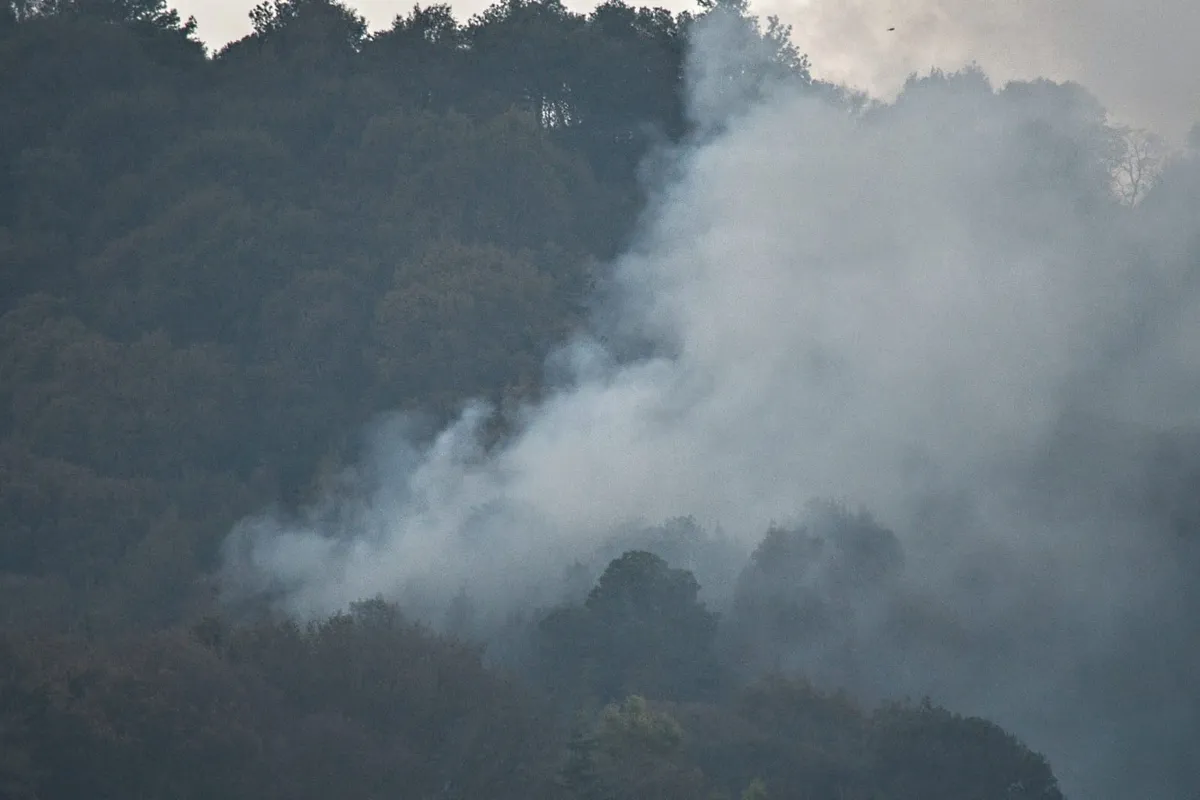 Incendio de Jilotzingo lleva 11 días sin ser sofocado