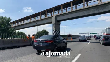 Circulación en la México-Pachuca presenta atraso por obras de rehabilitación
