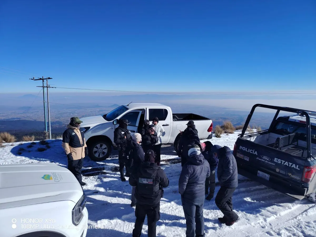 Activan operativo de alta montaña en el Nevado de Toluca