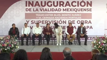 Delfina Gómez puso en marcha el mejoramiento de la vialidad Mexiquense, Tultitlán