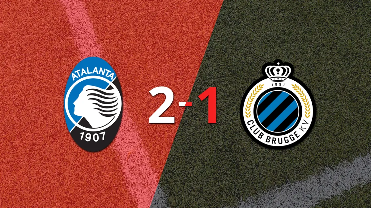 Atalanta logra remontada y gana 2-1 a Club Brugge con un gol agónico