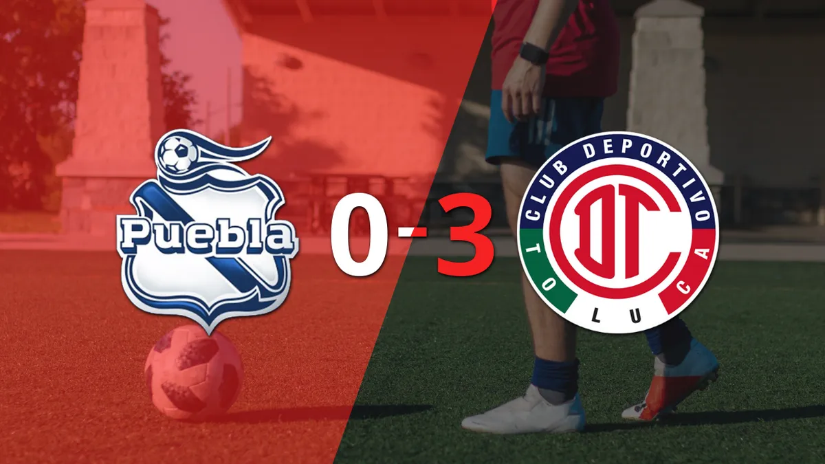 Toluca FC goleó a Puebla con un contundente 3 a 0