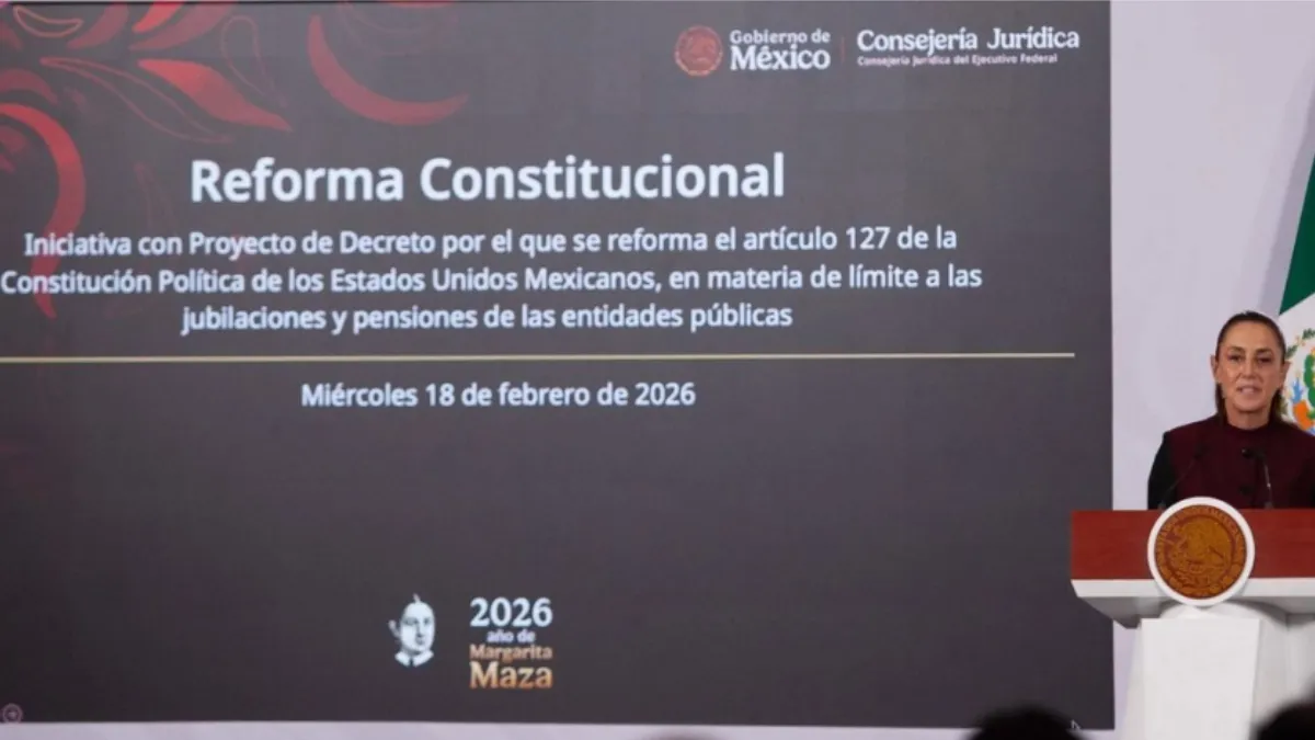 Claudia Sheinbaum anuncia iniciativa contra pensiones millonarias de ex funcionarios.