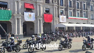 Conmemora Gobernadora Delfina Gómez el 216 aniversario de la Independencia con desfile cívico-militar en el Edomex