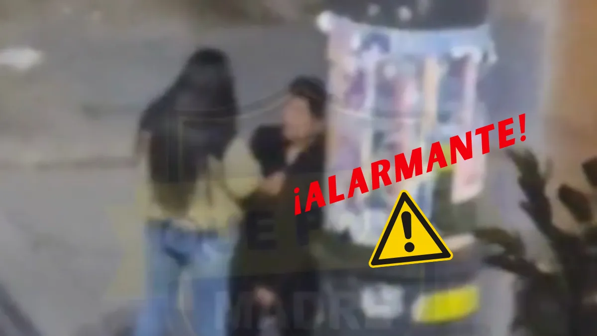 Video viral muestra el momento en que una mujer golpea a su pareja en público; usuarios exigen sanción y denuncian violencia.