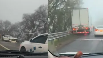 [VIDEO] Tráiler embiste auto en la Toluca-Atlacomulco