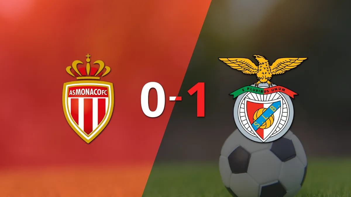 Benfica vence a Mónaco en el partido de ida
