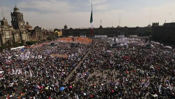 Asistieron más de 600 mil personas al acto de Sheinbaum en el Zócalo