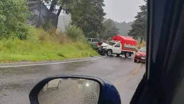 Accidente en la Tenango-La Marquesa genera tráfico en la zona