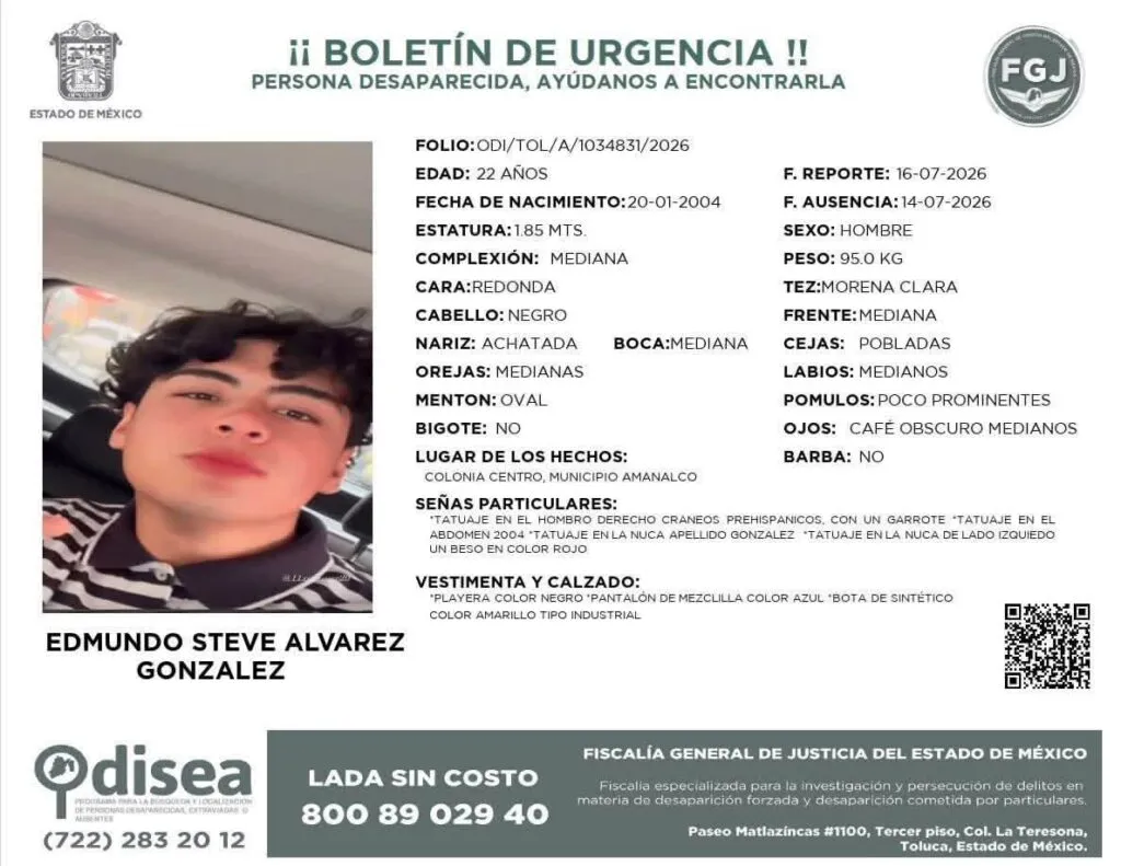 Buscan a dos estudiantes de la UNEVT desaparecidos en Amanalco