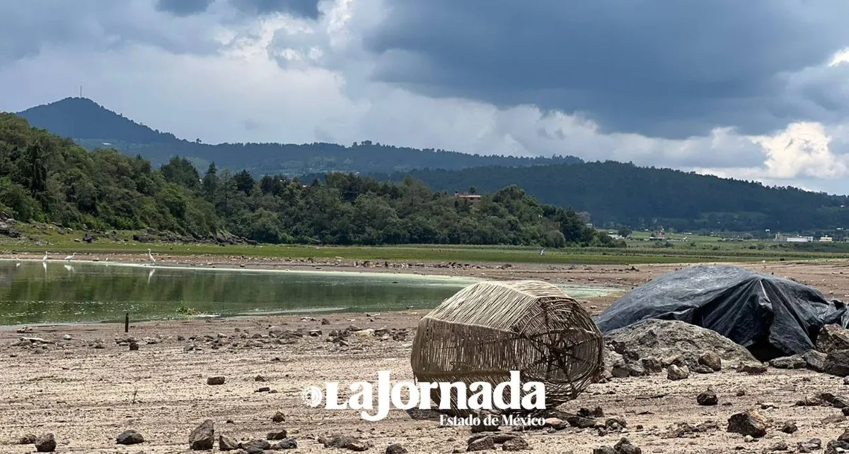 Presa Villa Victoria, continúa secándose aún con lluvias intensas