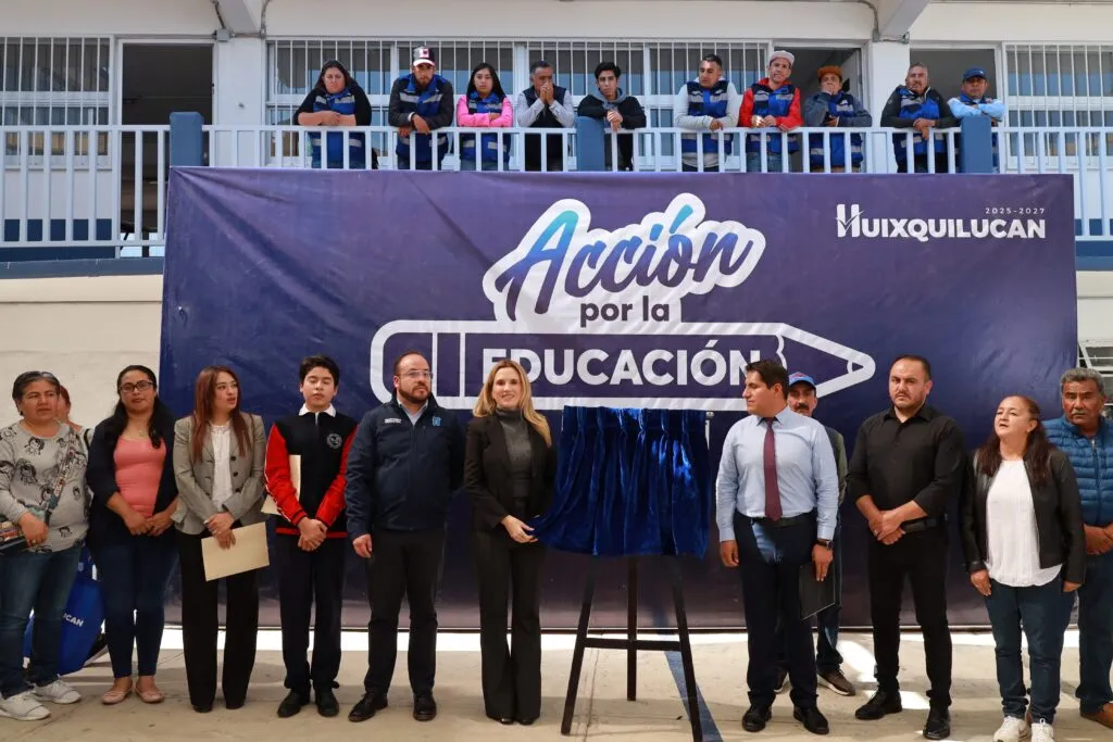 Huixquilucan equipa y rehabilita telesecundaria con “Acción por la Educación”