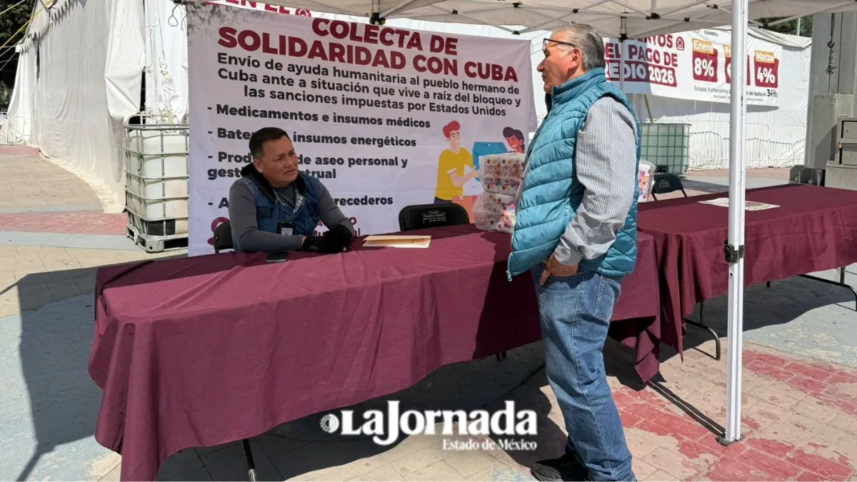 Ecatepec instala centro de acopio para Cuba