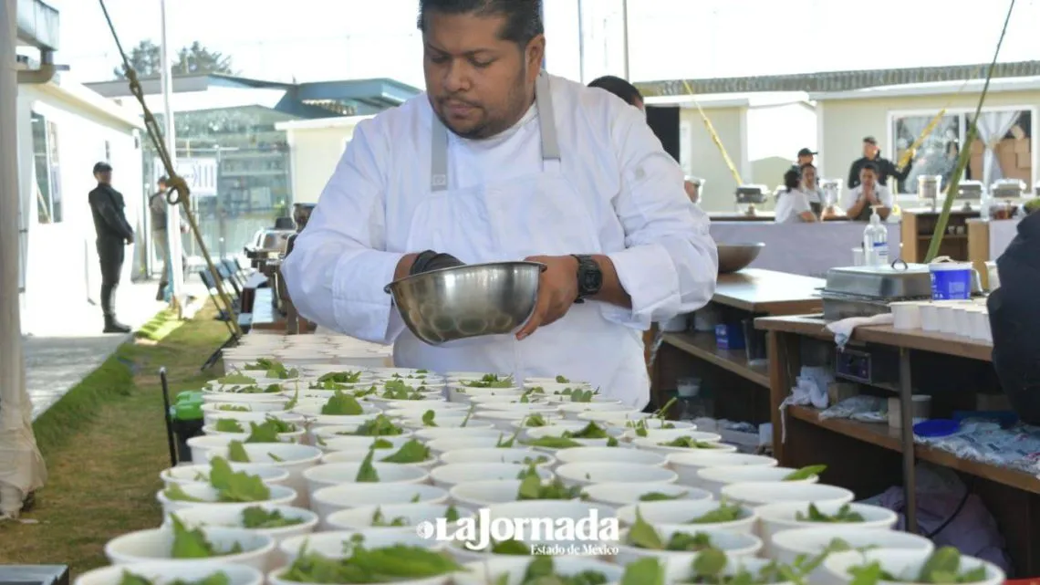 Delfina Gómez encabezó primer festival gastronómico en penal de Almoloya de Juárez