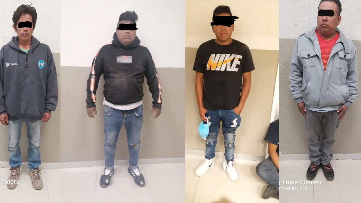 Recuperan en Texcoco vehículos robados y detienen a seis ladrones