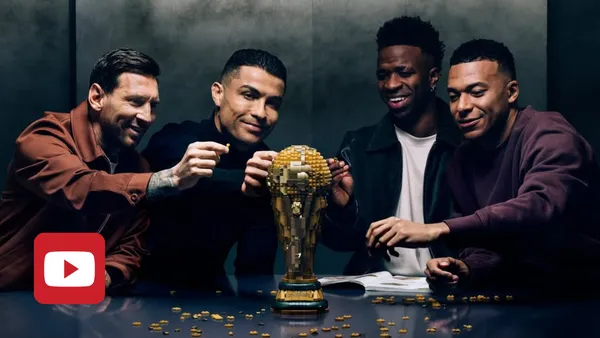 Messi, Mbappé, Cristiano y Vinicius se transforman en piezas de LEGO para el Mundial.