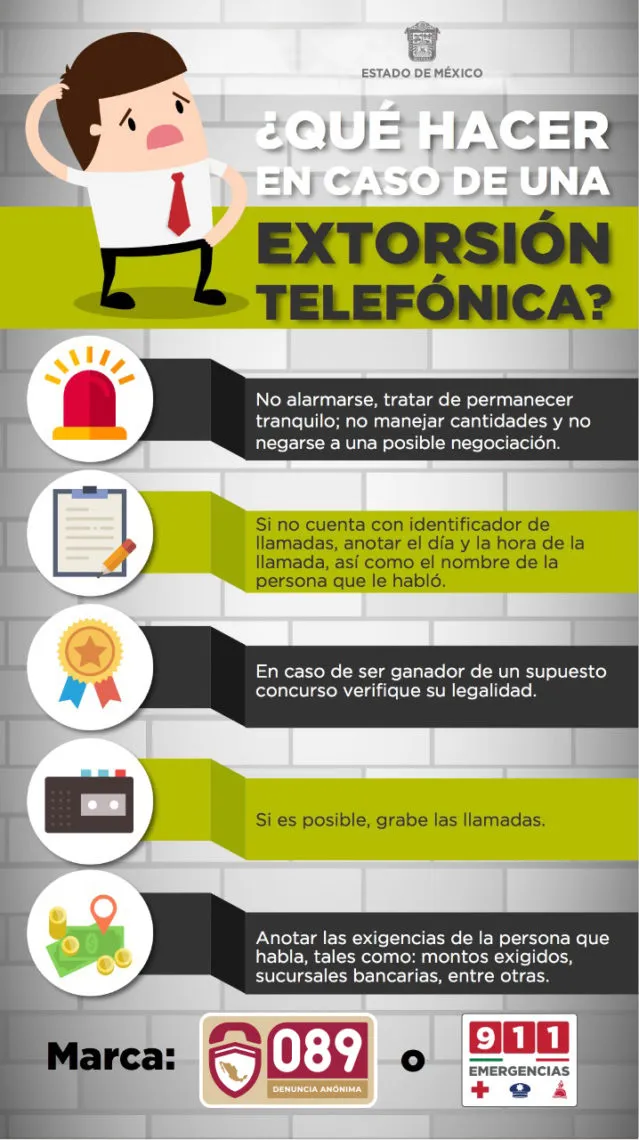 ¿Qué hacer si eres víctima de extorsión en el Edomex? Aquí te decimos